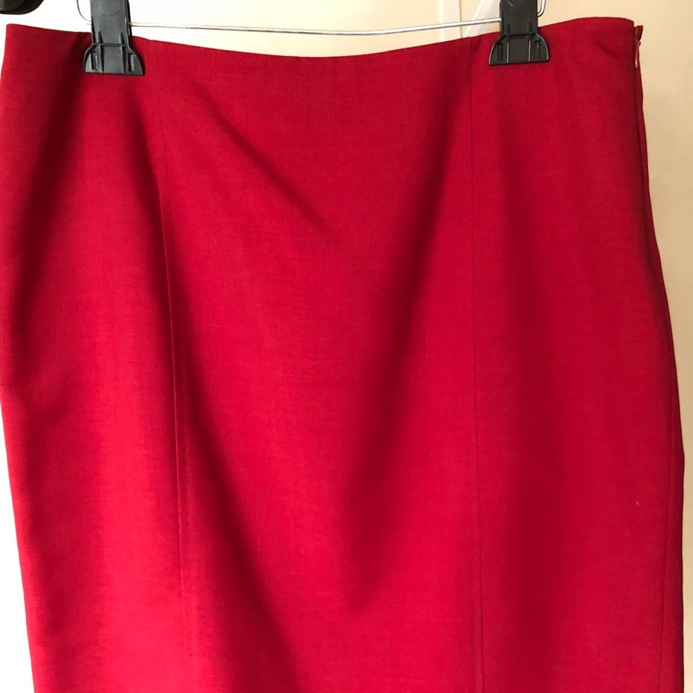 Bold red staple business or fun skirt
